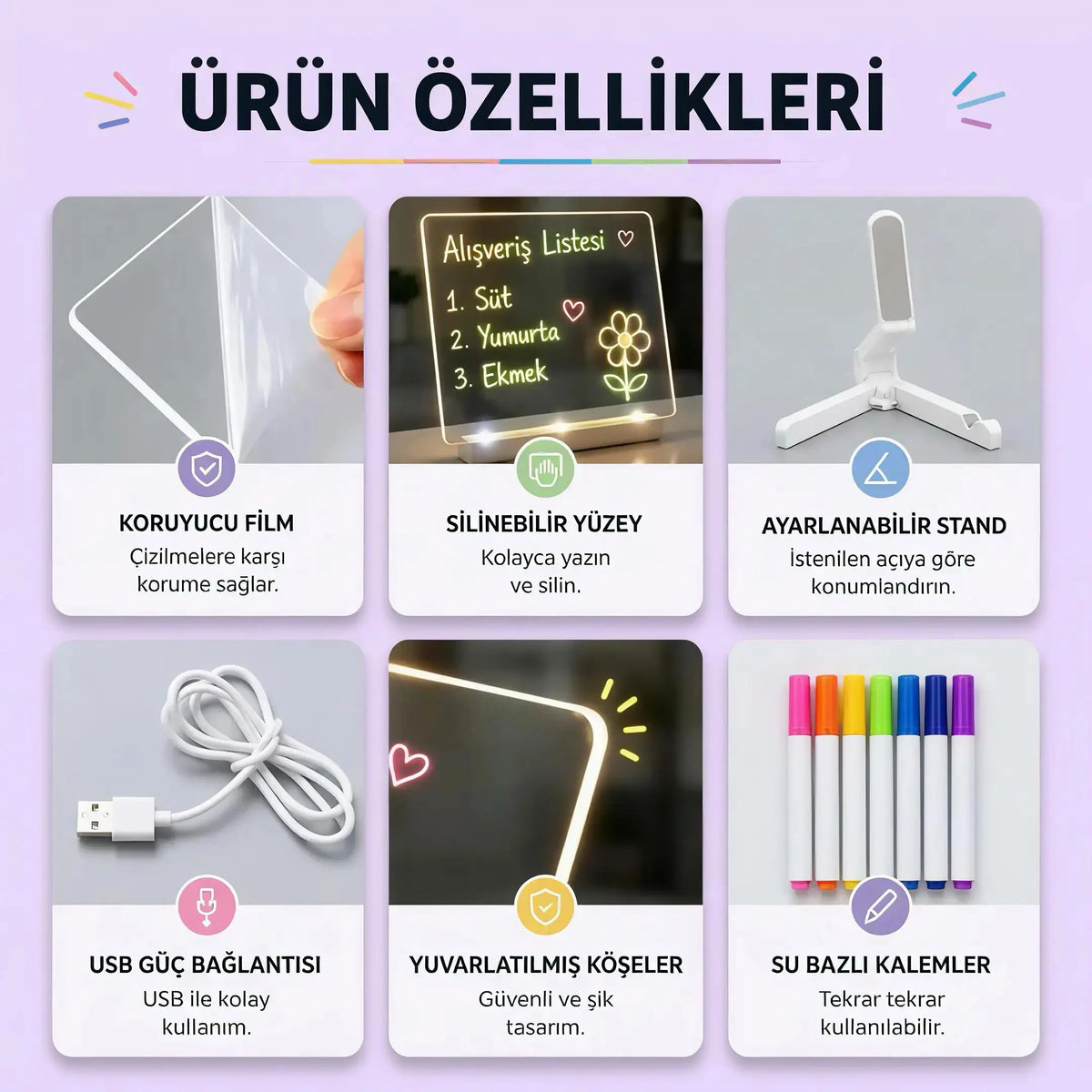 ORNEDAS™ Işıklı Çizim Tahtası