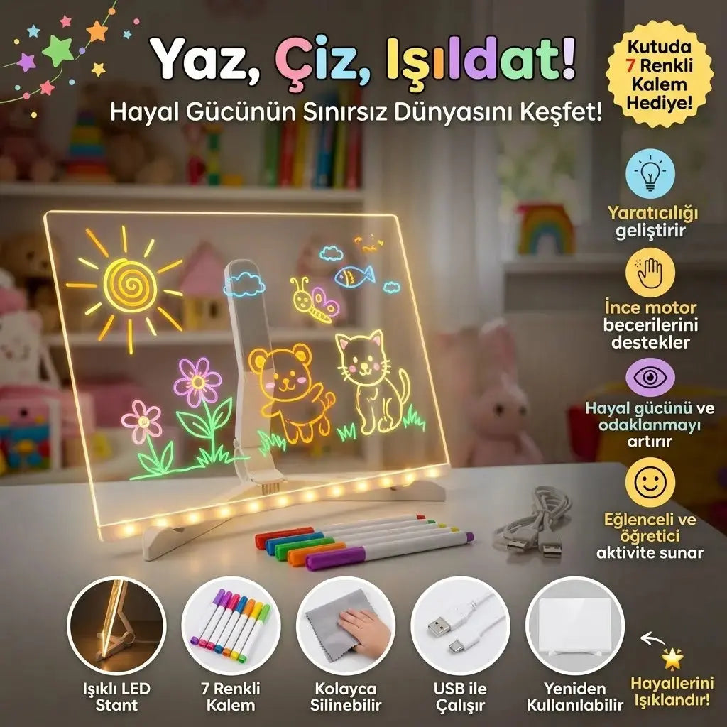 ORNEDAS™ Işıklı Çizim Tahtası