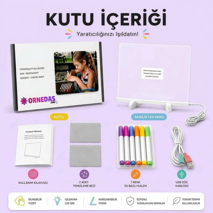 ORNEDAS™ Işıklı Çizim Tahtası